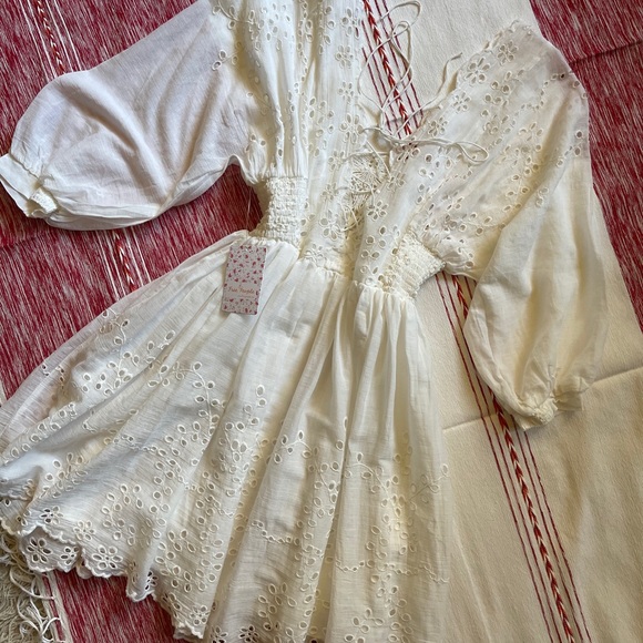 Free People Ivory Lace Dress - Picture 2 of 6